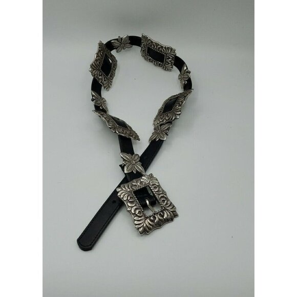 Brighton Black Small Medallion CONCHO Belt  Cowgirl Southwest Old West main image 9